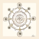 [RPFM-12X12G] Florence Mandala (12x12, Gold)