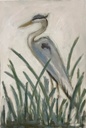 [BRBH1-12X24G] Great Blue Heron: I (12x24, Gold)