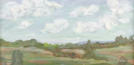 Pink Landscape: Rolling Hills