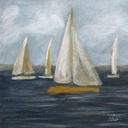 [LSSB-12X12G] Sailboats: The Leisurely Cruise (12x12, Gold)
