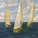 [LSSBR-12X12G] Sailboats: The Race (12x12, Gold)