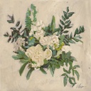 [BOWB-12X12G] White Fern Bouquet (12x12, Gold)