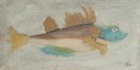 [BOANGOF-12X24G] Angler:  Orange Fish (Gold)