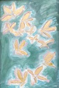 [BOSB1-24X24G] Spring Butterflies:  Part 1-Top of the Sky (24x24, Gold)