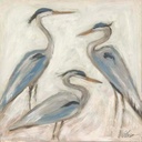 [BRBH-12X12G] Blue Herons (12x12, Gold)