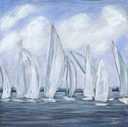 [LSBSP-12X12G] Blue Spinnakers (12x12, Gold)